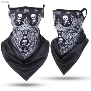 2026 New Skull Pattern Breathable Neck Gaiter for Men & Women, Boho Style Multifunctional Sports Face Mask, Lightweight Stretch UV Protective Headwear Ideal for Cycling, Motorcycle Riding, Fishing, Hiking, Outdoor Activities & Halloween Costume