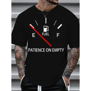 100% Cotton - Casual Slim Fit Classic Black Short Sleeve T-Shirt - Men's Comfortable Cotton Crew Neck with Tag Label Graphic
