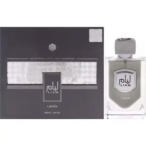 Lattafa Liam Aromatic Unisex Eau de Parfum (EDP) - 3.4 fl oz, Cardamom-Iris Blend, New Boxed Beauty & Personal Care Fragrance, Aromatic Unisex Fragrance