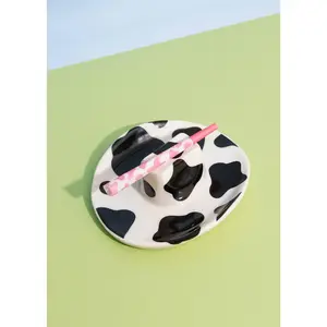 Cowboy Hat Ashtray & Trinket Tray - Cow Print