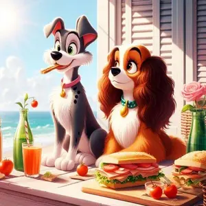 5D DIY Full Drill Round Diamond Painting - Diamond Art Painting Kit Dog, Ocean, Sandwich Mosaic, Canvas - DIY Decorative Painting, Home Wall Décor, Perfect for Halloween and Christmas, Independence Day, Birthdays, and Anniversary Gifts.