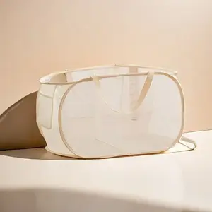 Foldable Dirty Laundry Basket, Bathroom Clothes Storage Bin, Plush Toy Organizer, Foldable Clothing Holder, Space-Saving Design