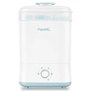 Papablic Baby Bottle Sterilizer and Dryer Pro, Esterilizador De Biberones, Electric Steam Sterilizer for Baby Bottles, Pacifiers, and Pump Parts, Large Capacity 10 Bottles