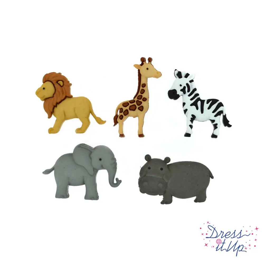 Zoo Cuties Animal Buttons