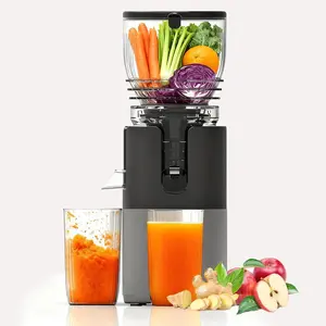 Cold Press Juicer with 6" Extra Large Feed Chute for Whole Fruits & Vegetables, 300W Slow Masticating Juicer Machine, High Juice Yield & Easy to Clean, 57oz Large Capacity Juicer Extractor for Daily Detox & Fresh Juice, BPA-Free,