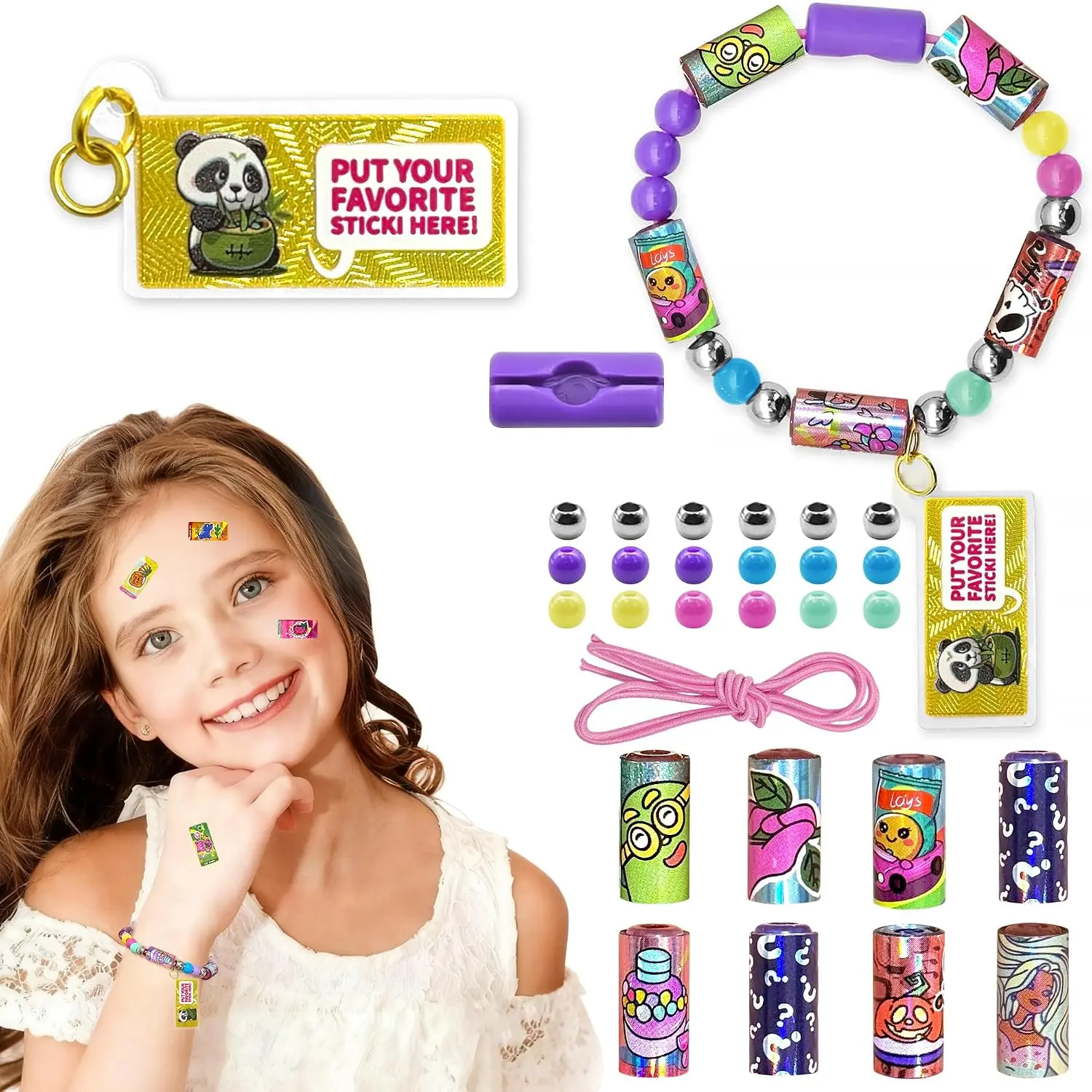 Sticker String Fun Bracelet DIY Kit