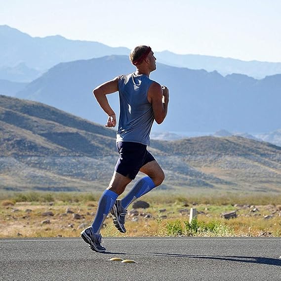 STANDWAY 1 Pair Calf Compression Sleeves For Men & Women - Compression Calf Sleeves For Shin Splints，Shin Splint Relief Fitness Running