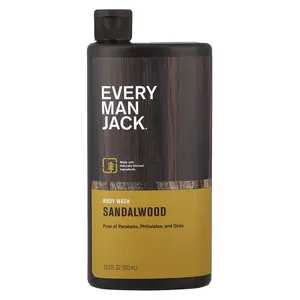 Every Man Jack Body Wash, Sandalwood, 16.9 fl oz (500 ml)