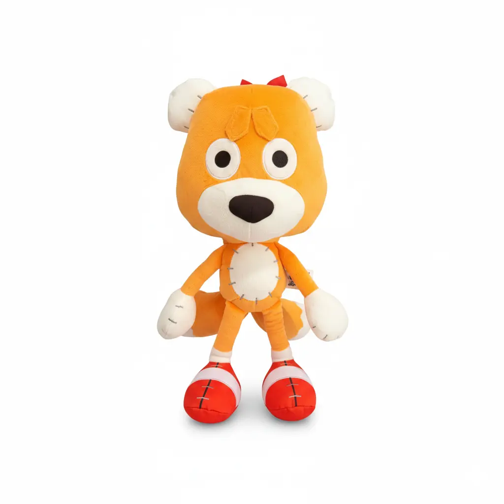 Tails Character Soft Fabric Plush Toy - Kawaii Cute Stuffed Animal, Kids Room Decor Essential