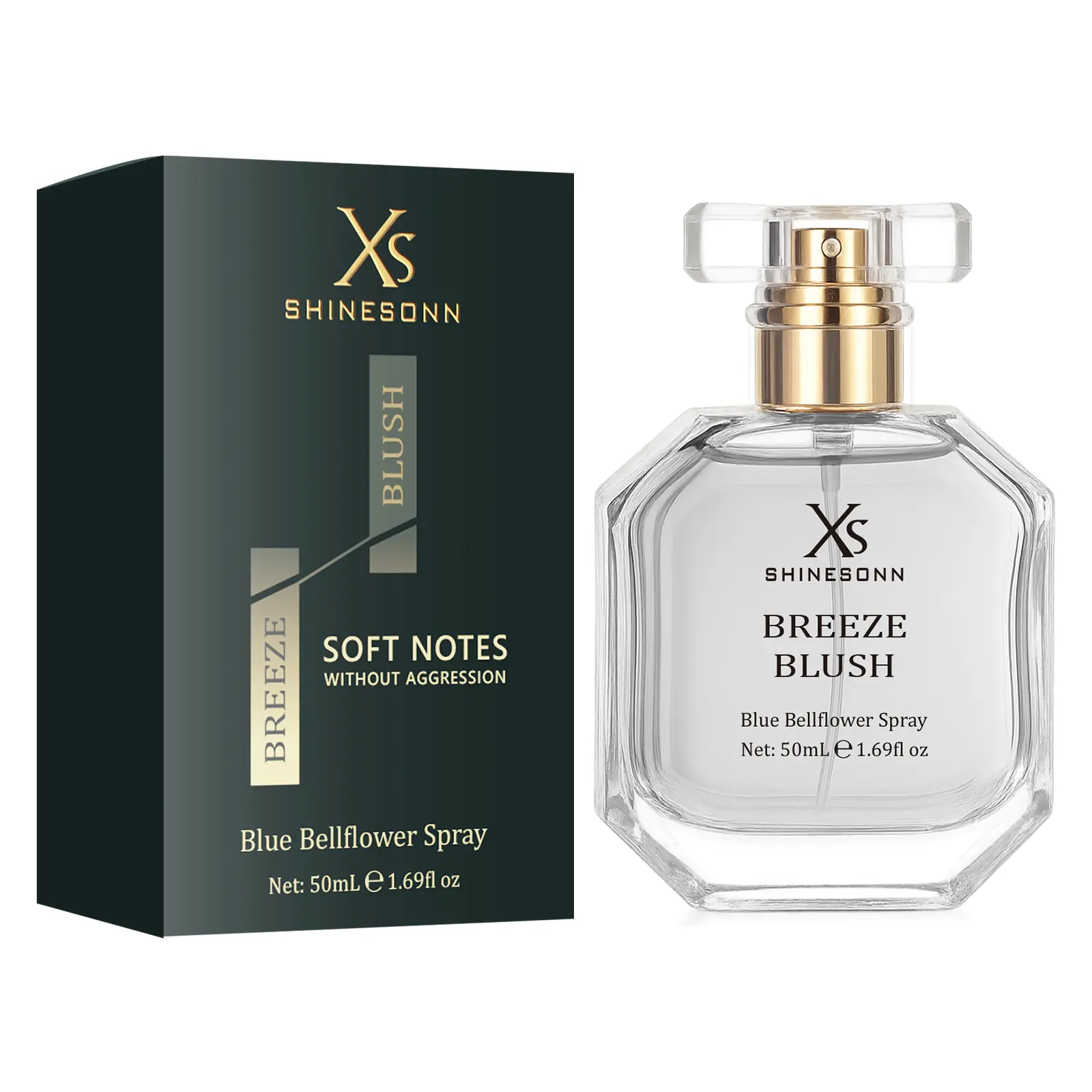 SHINESONN Breeze Blush Women's Perfume. There are various floral and fruity modern scents, including musk and amber.  Passionflower Orchid Vanilla 50mL (1.69 fl. oz). The long-lasting floral fragrance is fresh and pleasant, the best gift for the holidays.