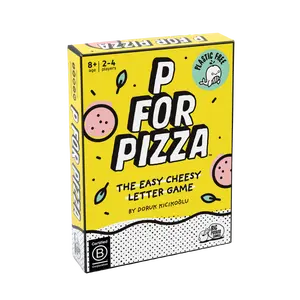 P for Pizza Board Game: Build a Giant Pizza Slice Before Anyone Else Family Word Travel Game Great for Adults and Kids