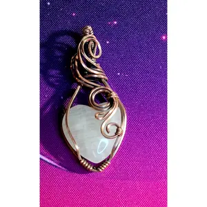 Heart of Serenity – Hand-Wrapped Rose Quartz Pendant