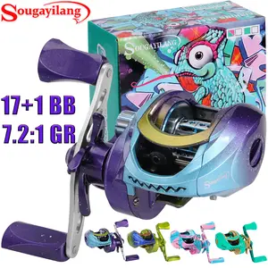 Sougayilang Fishing Reel,9oz Ultralight Baitcaster Reel, Super Smooth 7.2:1 Gear Ratio, 39mm Palm Perfect Lower Profile Design