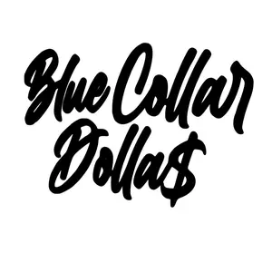 Blue collar dollar decal