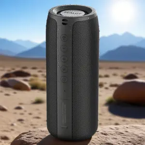 ZEALOT Portable Wireless Speaker - Waterproof Bluetooth Speaker, Weatherproof Loudspeaker System, Mini & Lightweight yet Loud with Deep Bass, Long Battery Life, Supports TF/USB/AUX - Ideal for Home, Outdoor, Camping, Hiking