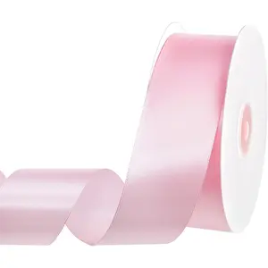 Ribbon 60 Yards 1 1/2 Inch Light  Satin Ribbon for Flower Bouquet Handmade Bows Roses Garland Lei Bridal  Shower Wedding