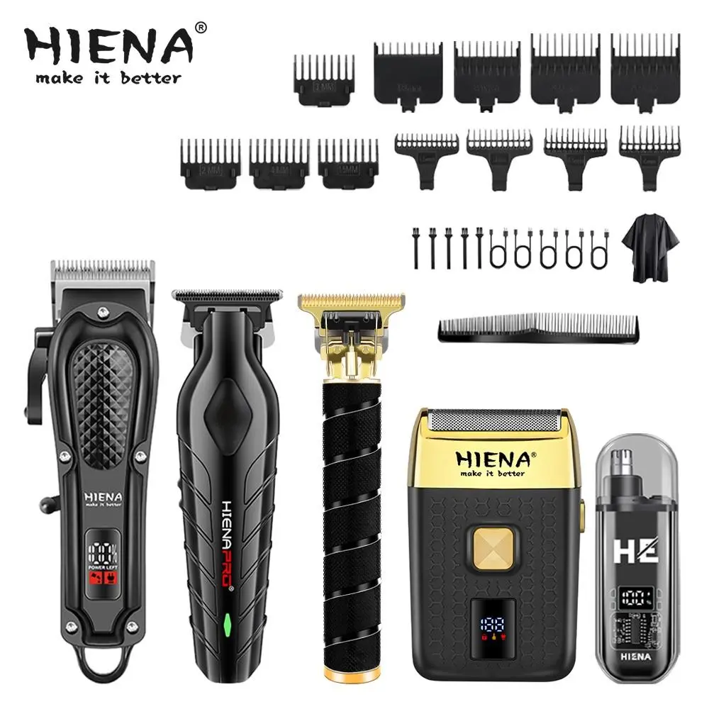 5-in-1 Cordless Grooming Kit｜Hair Clipper & Beard Trimmer, Cordless Rechargeable Clippers with LED Display, USB Fast Charge. A Practical Gift Set for Home Use, Portable Hair Trimmer, Wireless Hair Trimmer, Rechargeable Body Trimmer