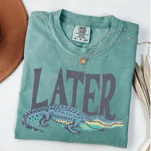 Comfort Colors Later Gator Vintage 90s T-Shirt, Retro Style Shirt,4th Of July shirt Funny Graphic Alligator Tee, Gift For Him Or Her