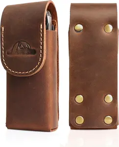 Leather Multitool Sheath - Multitool Holster for Belt - Belt Loop Multitool Pouch -  Closure Tool Pouch Case,