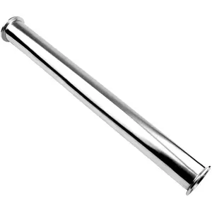 Sanitary Tri Clamp Tube, 2" Length Spool Tube Stainless Steel Seamless Round Tubing with 2 inch Tri Clamp 64mm Ferrule Flange