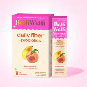 BelliWelli On-The-Go-Packets - 10 count - Peach Mango Daily Fiber Supplement