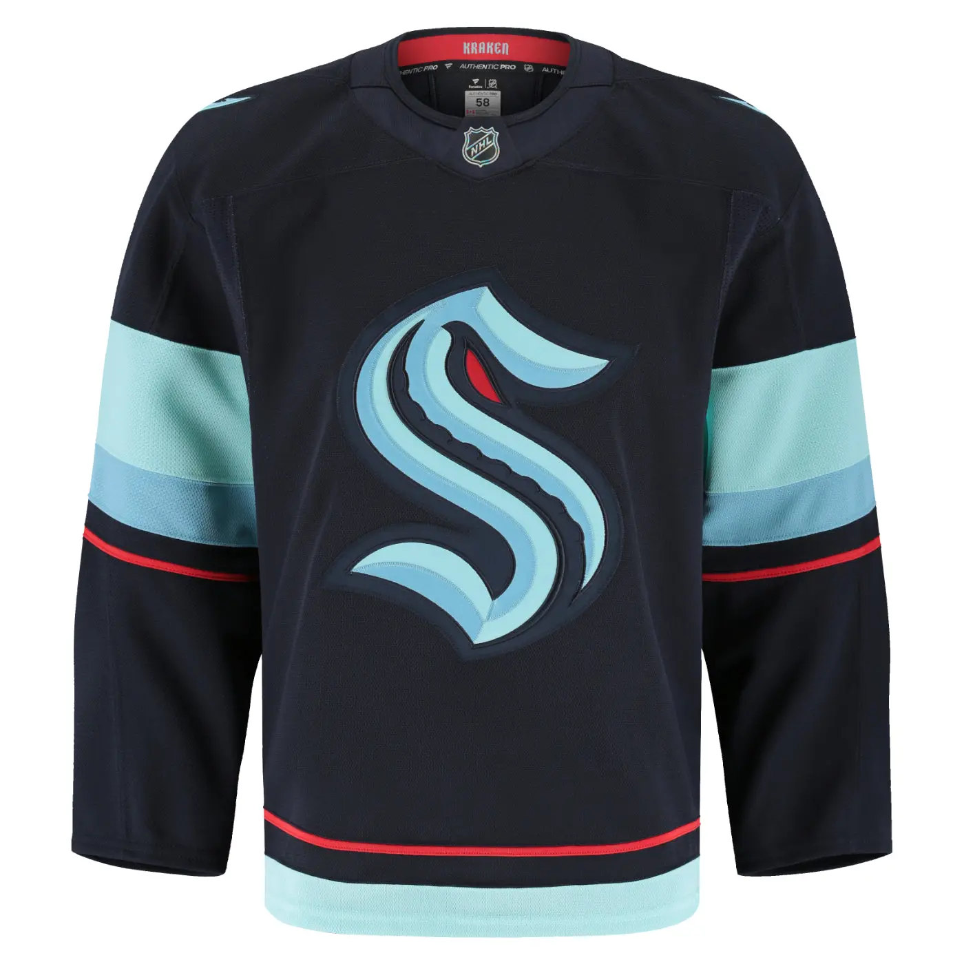 Seattle Kraken Authentic Pro Made In Canada Home Blank Jersey
