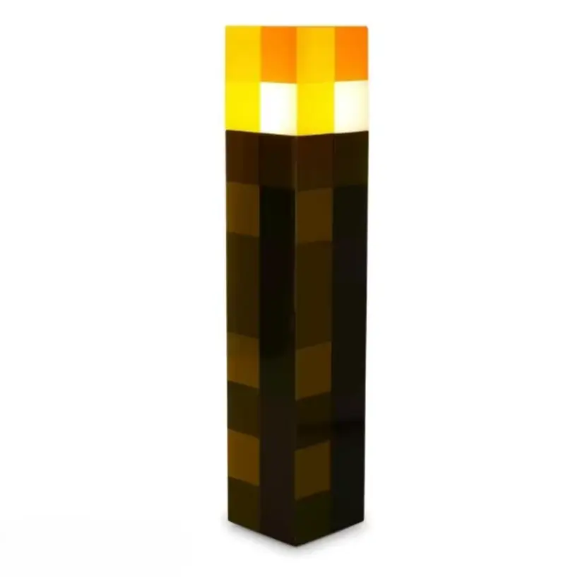 Upgraded Light-up Wall Torch - Pixel Brownstone Torch Lamp - USB Pluggable Night Lamp - HandHeld or Wall Mount Lighting Torch，halloween，trick or treat【Back to School】