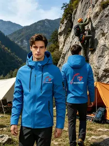 Men's Lightweight Jacket, Print Pattern, Long Sleeve, Fitted, Breathable, Durable, Comfortable, Outdoor Jacket for Hiking, Camping, Daily Wear
