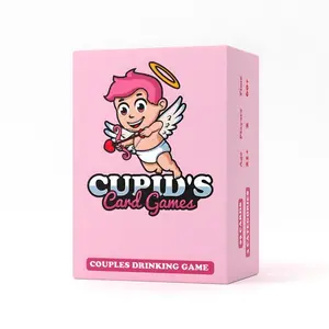 Cupid's Card Games for Couples, Romantic Date Night Drinking Game, Fun Paper Cards for Love Matches, Ideal for Valentine's Day