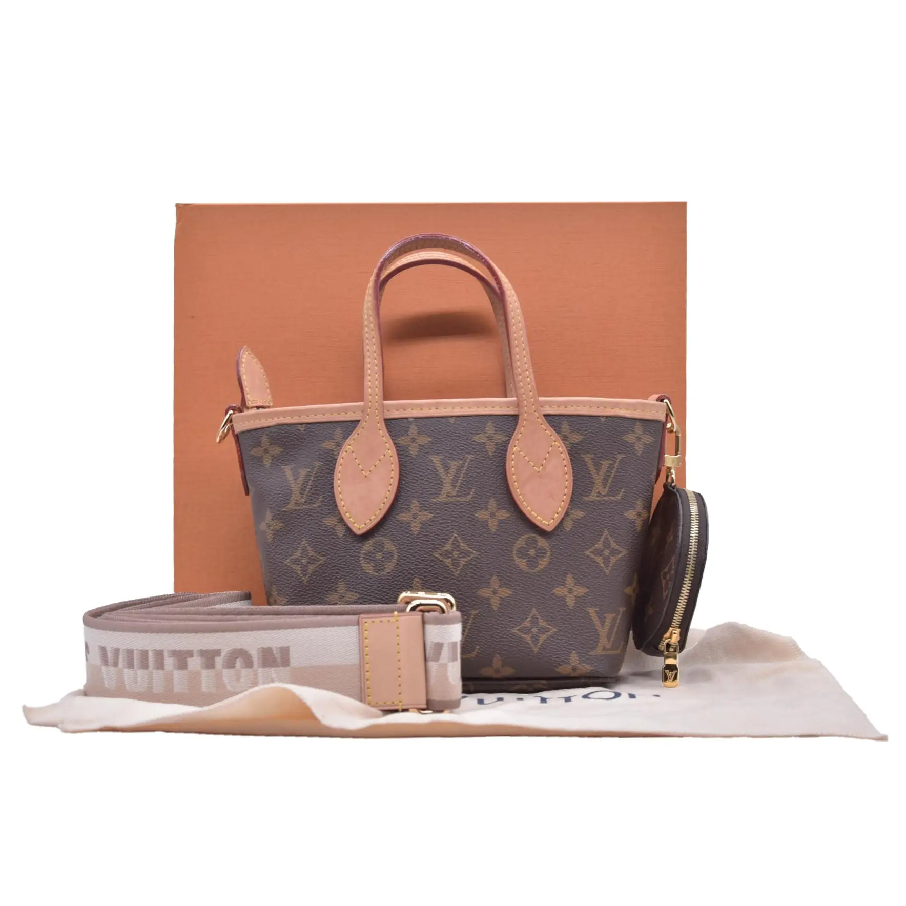Pre-owned Louis Vuitton canvas Shoulder bags $2100 Monogram Neverfull BB 10020760