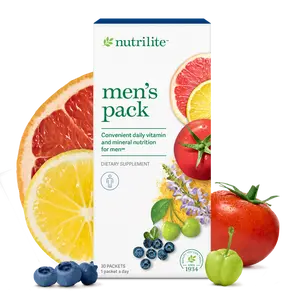 Nutrilite Men’s Daily Vitamin Pack 30 Packets | Nutrilite Supplement Pack | On-the-Go Wellness Support