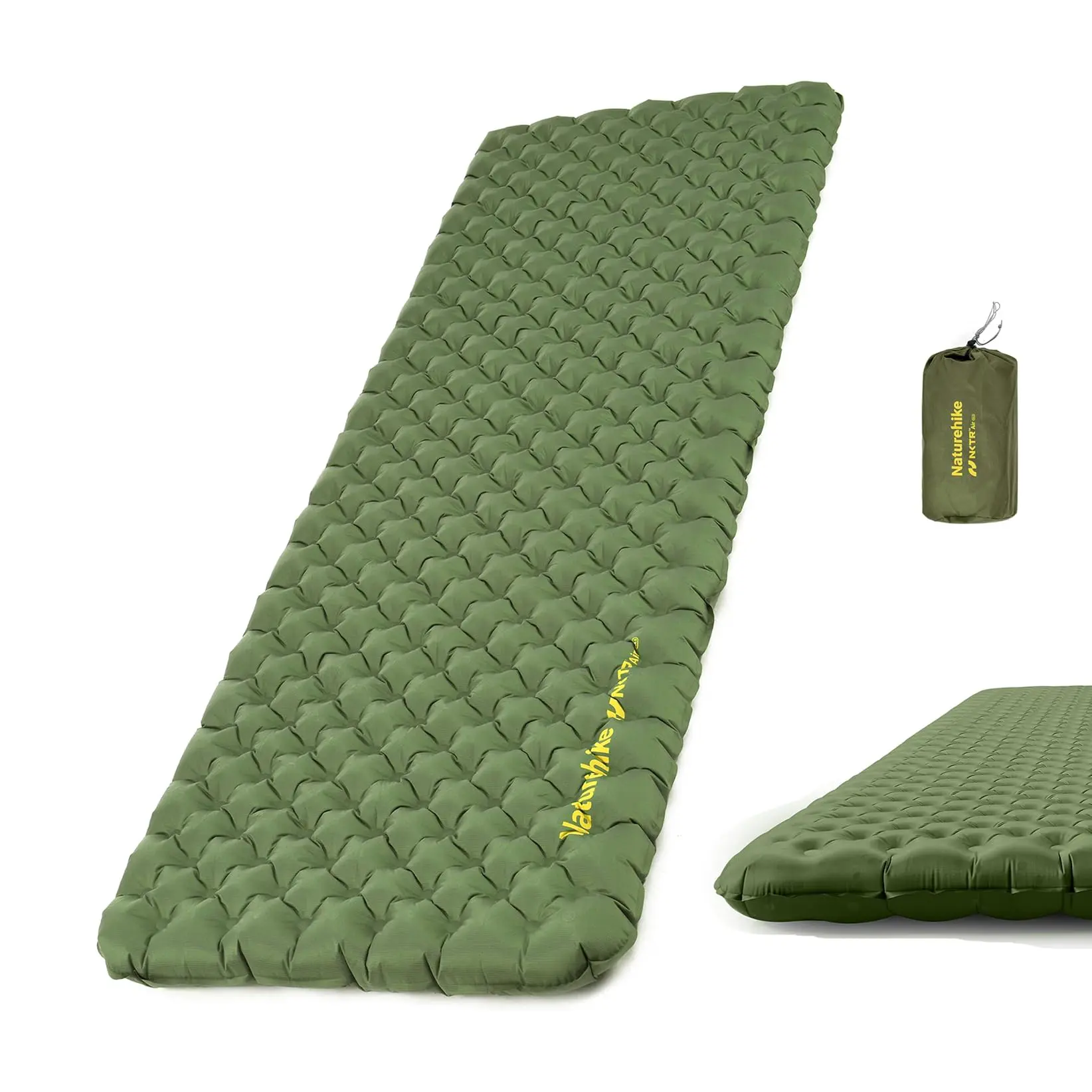 Naturehike 4.6R Winter Sleeping Pad-Ultralight Insulated Mat for -4°F Survival! 8cm Thick,25 oz&Compact.Heat-Reflective Tech, Pump&Repair Kit Included