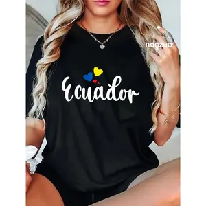 100% Cotton Proud People Of Ecuador Ecuadorian T-Shirt