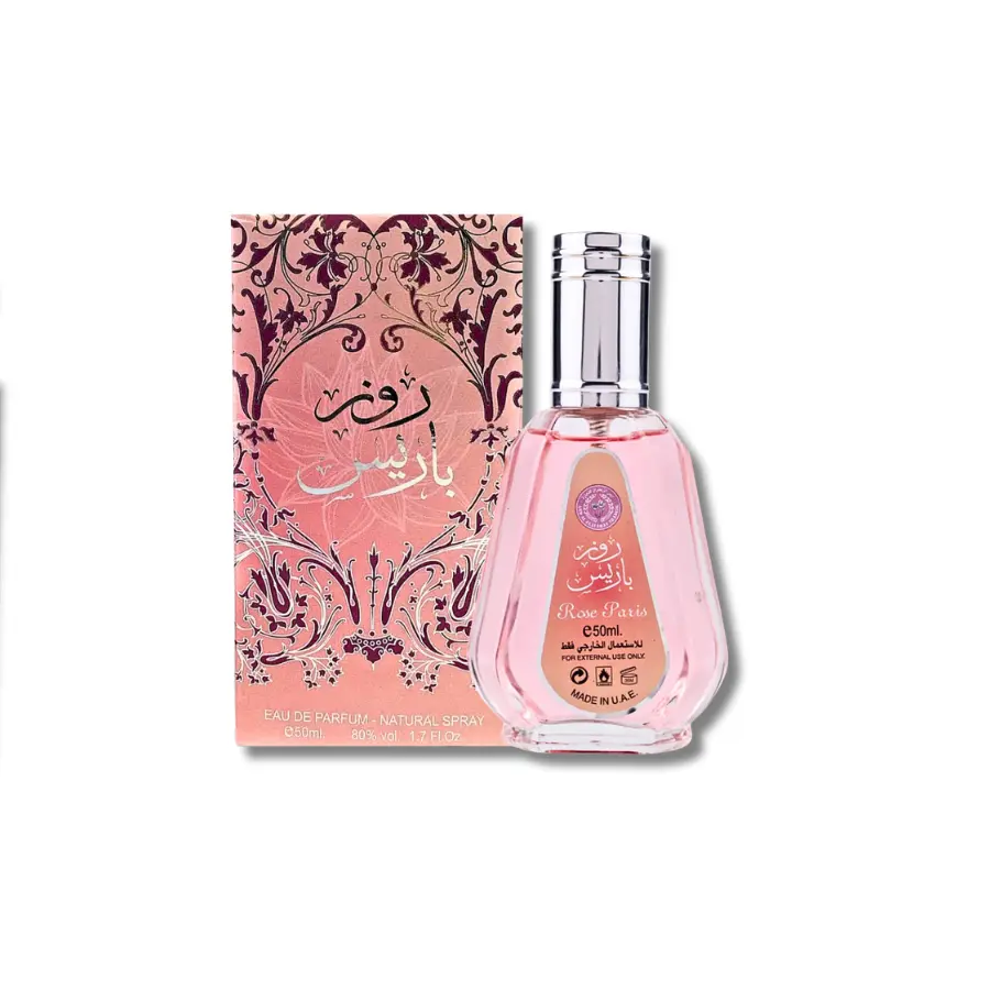 Ard Al Zaafaran Rose Paris Eau De Parfum - Women's Floral Citrus Fragrance for Adults, Elegant Floral Musk Scent with Citrus and Jasmine Notes, 50ML/1.7 fl oz Smelling Good Edp Liquid Perfume