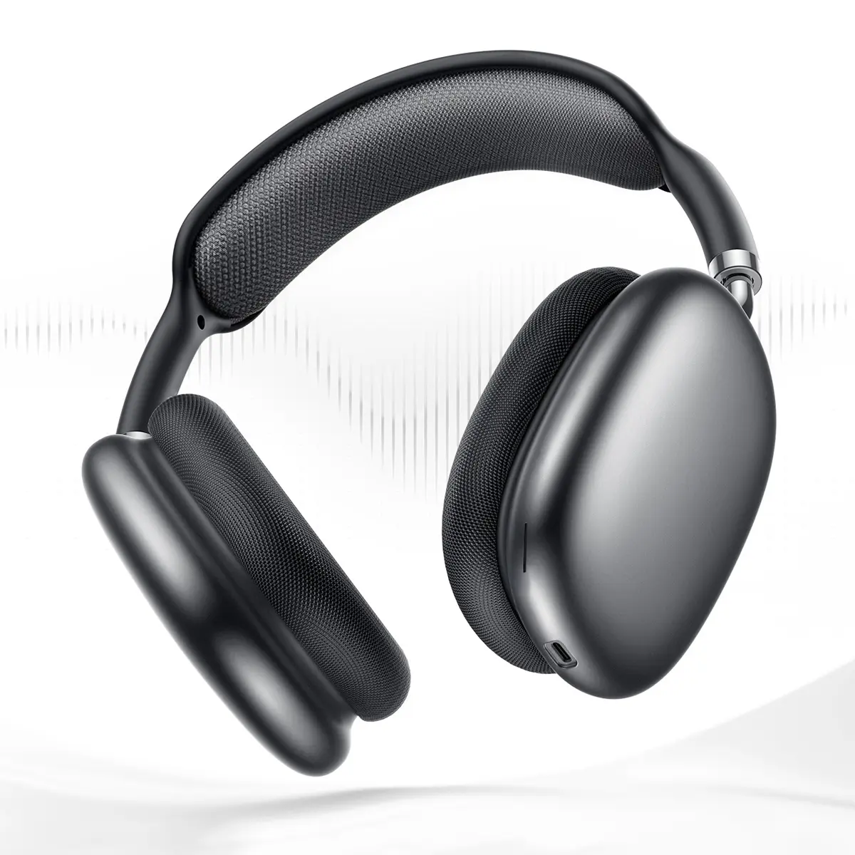 Bluetooth Over Ear Headphones with ANC Noise Cancellation, HiFi Stereo Sound, Foldable Magnetic Earcups, Wireless Headphones for Work, Gym, Travel & Sports