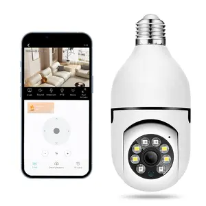 3MP Smart Light Bulb Security Camera 360° Full Color Night Vision | Motion Detection & Two-Way Audio | Easy Install WiFi Cam