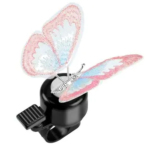 Kid's Bike Bell, Bicycle Horn for Girls, Toddler Bike Bells with Butterfly Design – Cute DIY Bicycle Bell for Girls, Crisp Sound, Easy to Install