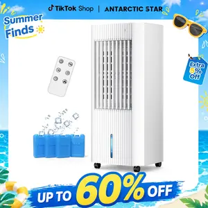 Antarctic Star Evaporative Air Cooler with 3 Modes & 3 Speeds, 1.5Gal Tank for 15H Cooling, 140° Oscillation, 16.4FT Remote for Bedroom Indoor Use