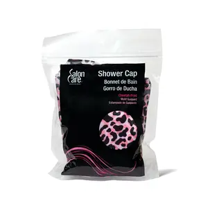 Salon Care Cheetah Print Hair Cap, Shower Cap for Hair Protection