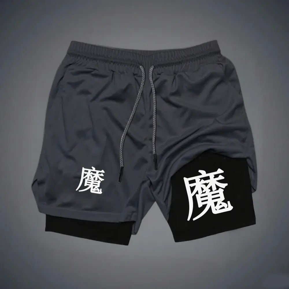 80s 90s summer men shorts for men jorts outfit men graphic shorts Double-layer sports shorts Comfortable short shorts summer