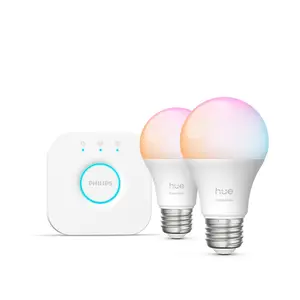 Hue White and color ambiance Essential starter kit: 2 E26 smart bulbs (800 lm)