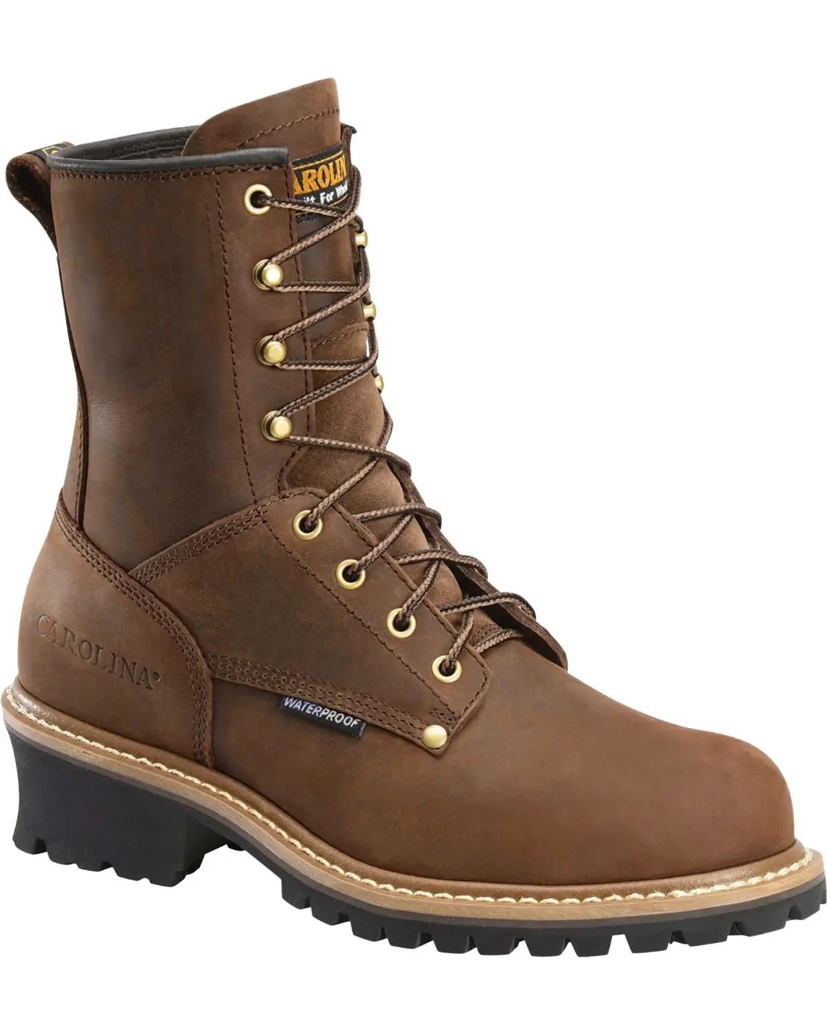 Carolina Men's Men'S 8" Waterproof Logger Boot Soft Toe - Ca8821 Carolina Men's Men'S 8" Waterproof Logger Boot Soft Toe - Ca8821