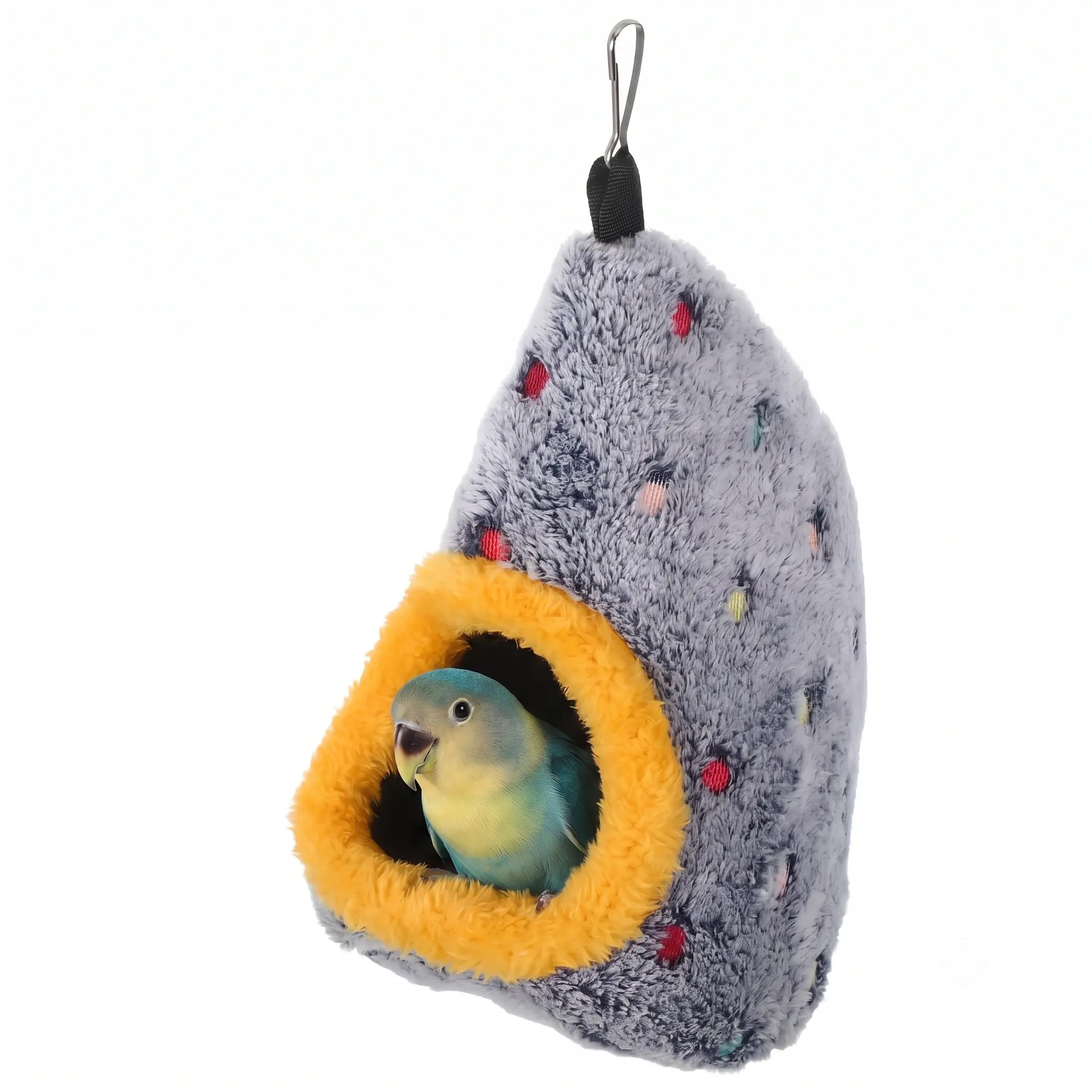 Egg-Shaped Bird Snuggle Hut - Warm, Parakeet-Safe Winter Sleeping Nest, Cozy Hideaway Cage Bed for Parakeets & Small Birds, Warmth, Bird Supplies, Parakeet Cage Accessories, Egg-Shaped Design