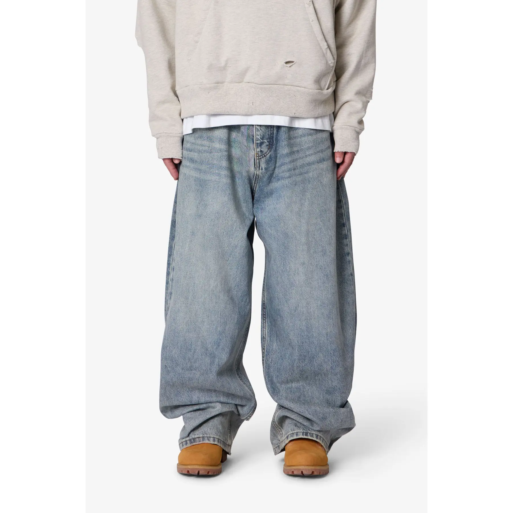 mnml Mega Baggy Waxed Denim
