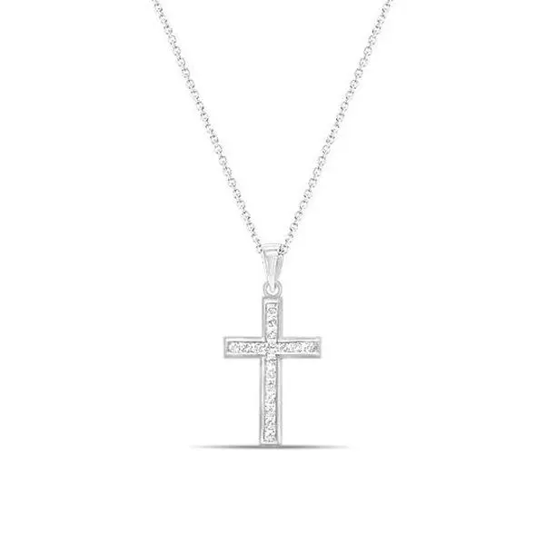 One Third Carat Diamond Channel Set Necklace
