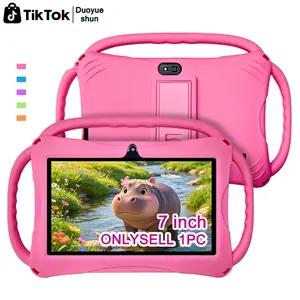 7-Inch Smart Wireless Touchscreen Tablet for Kids & Students, 5G WiFi, 2-in-1 Study & Office, HD Full Screen, Front & Rear Cameras, Full-Body Shockproof Case, Early Learning + Entertainment, Online Class Ready, Gift for Easter/Christmas