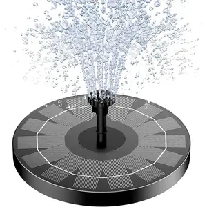 Solar Fountain, Solar Powered Bird Bath Fountain Pump 1.5W Solar Panel Kit Water Pump, Outdoor Watering Submersible Pump for Pond, Pool, Garden, Fish Tank