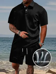 ELENCOCO  Summer Clearance Men's Summer Short Sleeve Shorts Athletic Casual Suit for Versatile Activities Outdoorfun, Men's 2 Piece Set,Summer Clothing Set,Tiktok shop deals,Gifts for him,Valentines day outfit