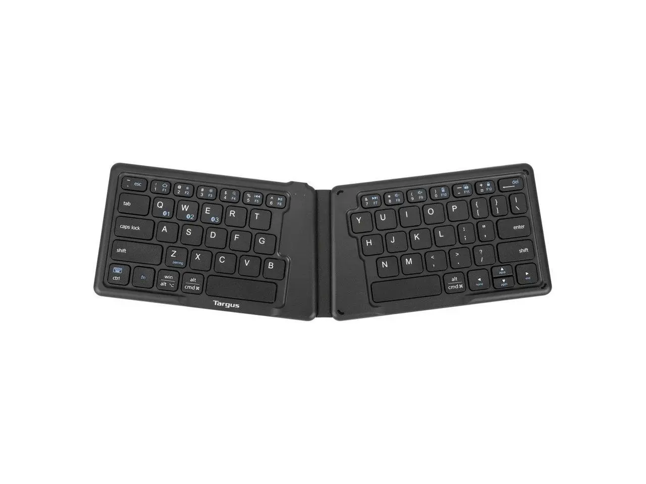 Targus Ergonomic Foldable Bluetooth Antimicrobial Keyboard Black AKF003US Targus Ergonomic Foldable Bluetooth Antimicrobial Keyboard Black AKF003US