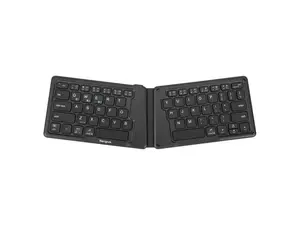 Targus Ergonomic Foldable Bluetooth Antimicrobial Keyboard Black AKF003US